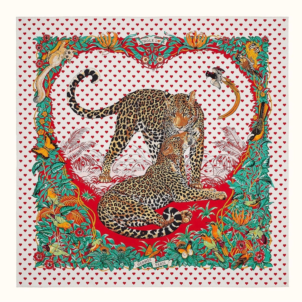 HERMES Jungle Love Scarf Carre - Rare